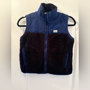 J. Crew Crewcuts Kids' colorblock sherpa vest, size 8- like new